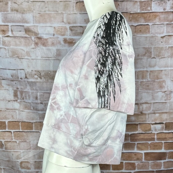 Affliction Women’s Crop Top Tie-Dye Sweatshirt -Size: Large -NWT - Picture 7 of 14